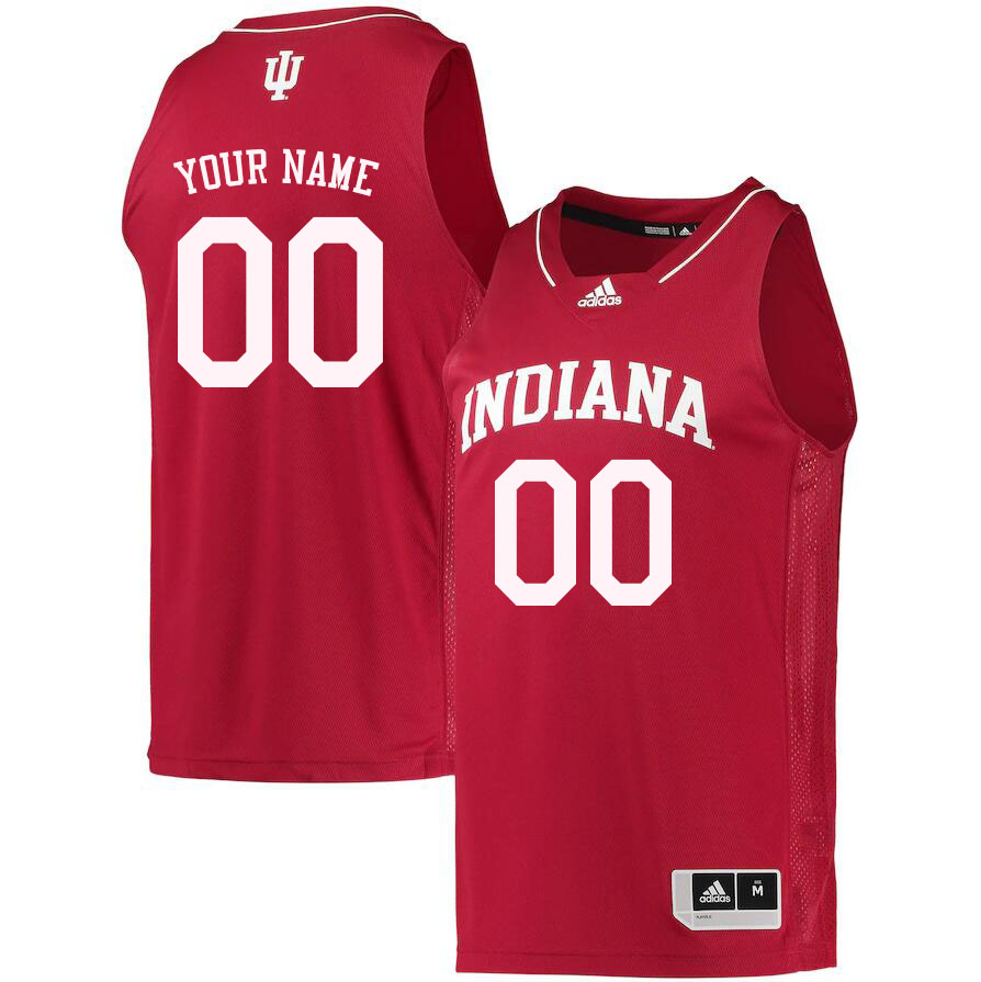 Custom Indiana Hoosiers Name And Number College Basketball Jerseys Stitched-Red
